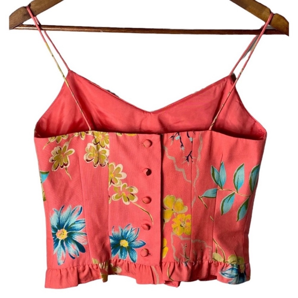Donna Morgan Silk Floral Camisole 2 PC Skirt Set